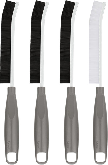 2026 NEW Ergonomic Anti-Slip Handle Grout Brush, 2Pcs Crevice Cleaning Brush, Hard Bristle Multi-Purpose Cleaning Tools, Small Cleaning Brush for Household Use Kitchen Bathroom, Right Hand