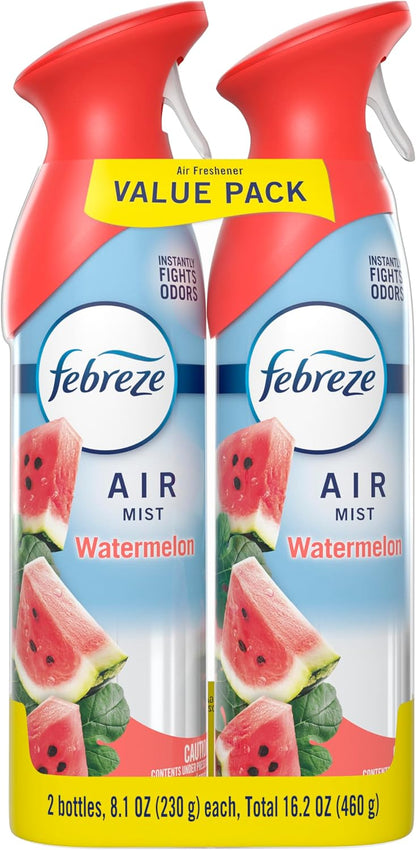 Febreze Air Mist, Air Freshener Spray, Odor Fighting Room Spray, Deodorizer for Home Bathroom Kitchen Office Apartment Dorm Room Classroom, Linen & Sky Scent, 8.1oz (Pack of 2)