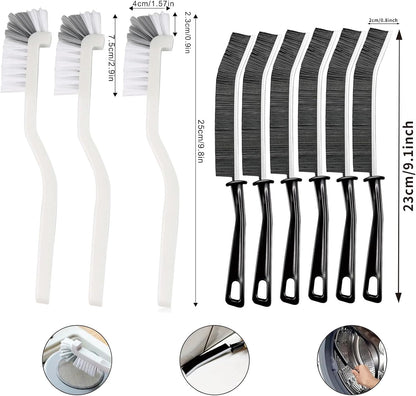 18Pcs Crevice Gap Cleaning Brush,Door Window Track Groove Corner Crevice Cleaning Brushes for Cleaning Window Grooves, Bathroom, Toilet Corner, Kitchen, Faucet, Sink