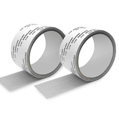 ACEBON Window Screen Repair Tape, 2"x80" - Strong Adhesive Mesh Patch Kit for Window Door Tears & Holes (Grey)