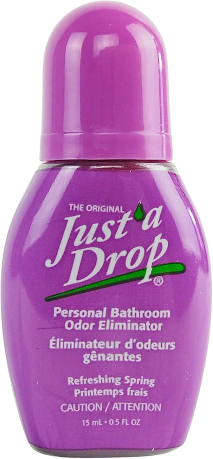Prelam Just a Drop Odor Eliminator - Before You Go Toilet Freshener - Deodorizer Odor Eliminator - Toilet Bowl Freshener - Refreshing Spring - 0.5 oz