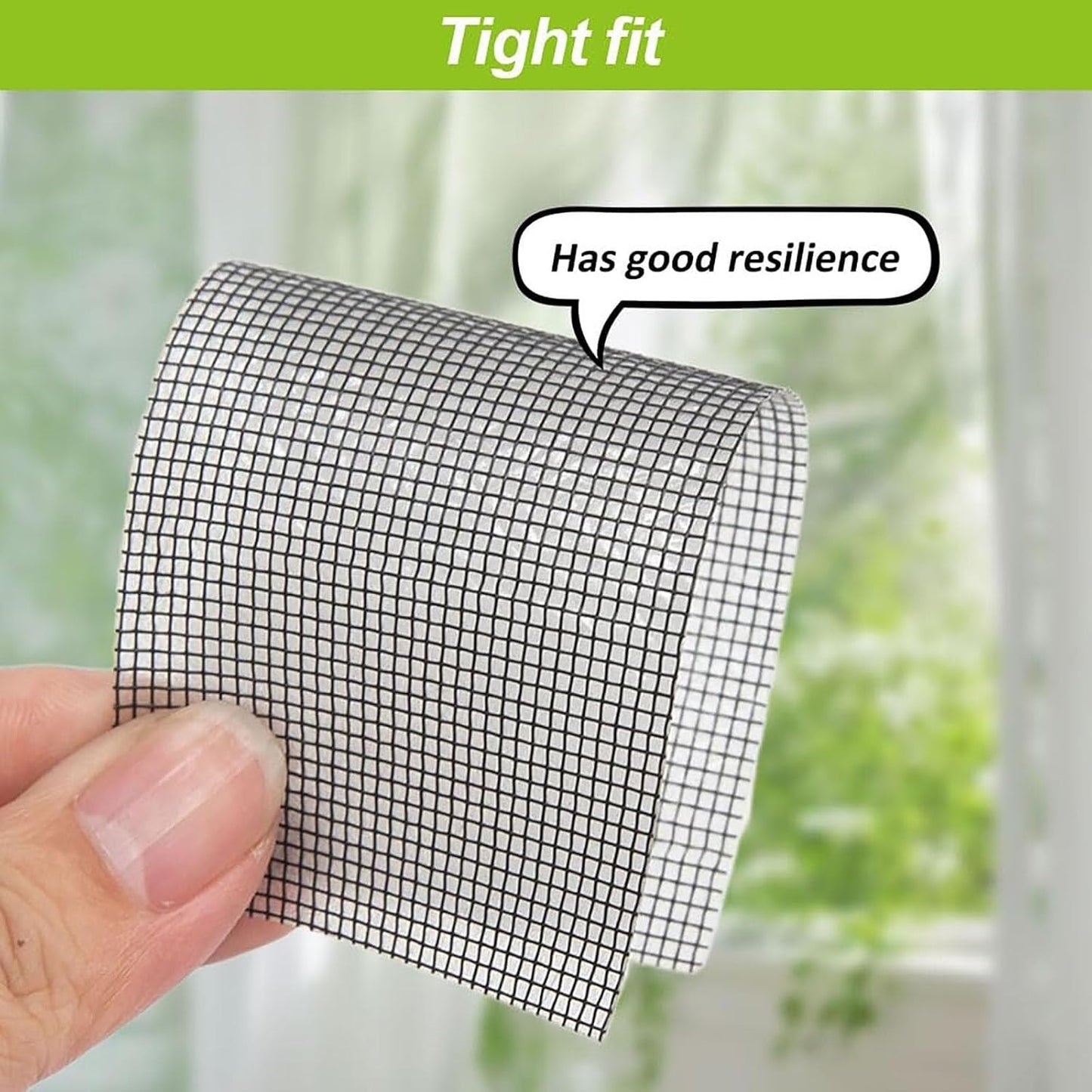 Window Screen Repair Kit Tape for Window Screen and Screen Door Tears Holes, Emboadlie Strong Adhesive Screen Repair Tape, Household Self-Adhesive Screen Window Repair Patch(Gray)