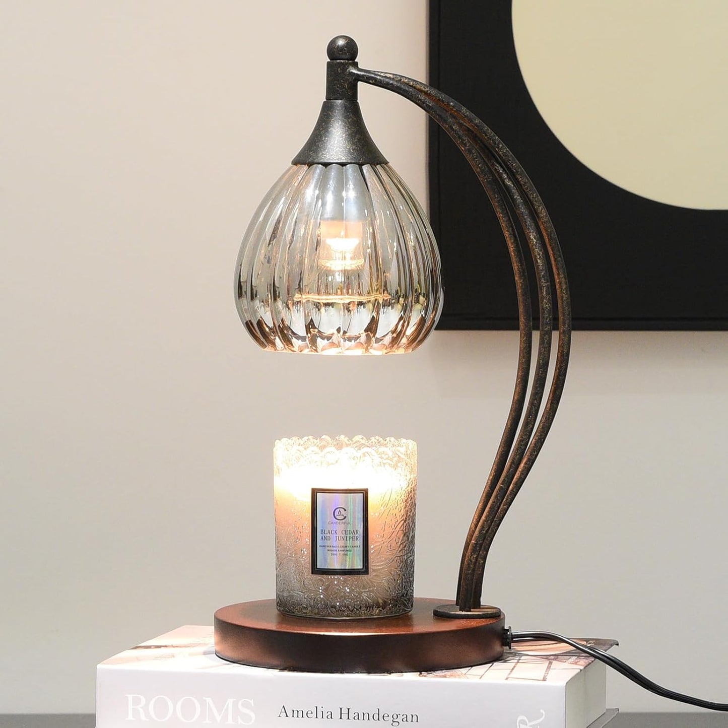 Candle Warmer Lamp with Timer Dimmer - Electric Light Wax Warmer for Jar Candles - Lamp with 2 Bulbs, Unique Birthday Gifts for Women Mom House Warming Gifts New Home Decor