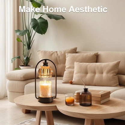 TOFUNTOY Candle Warmer Lamp, Electric Candle Warmer Light with Timer Dimmer Wax Melt Warmer for Bedroom Living Room Home Decor Birthday Christmas Gifts for Women Mom