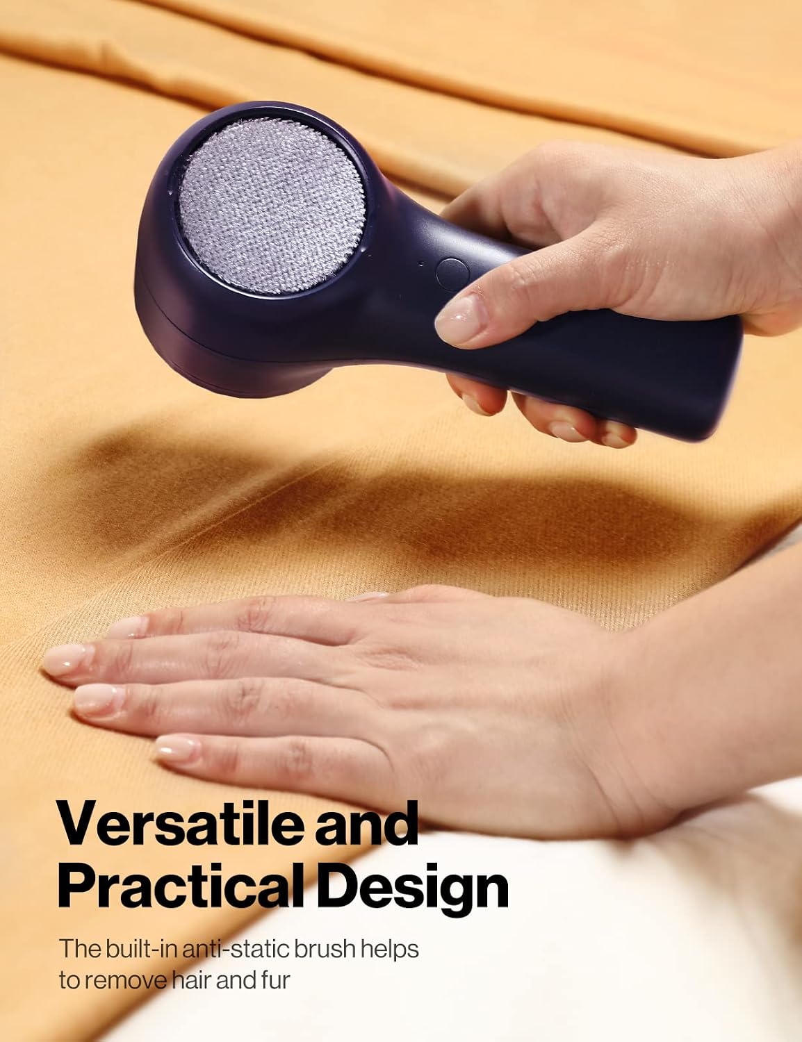 VASSON Fabric Shaver, Sweater Shavers to Remove Pilling, High-Perf Defuzzer, Rechargeable Electric Lint Shaver for Fuzz and Lint Balls from Clothing, Upholstery, Bedding (Blue)