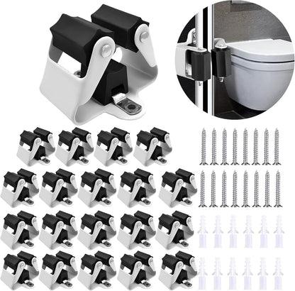3-H Broom Holder Wall Mount 12 Pack, Heavy Duty Stainless Steel Mop and Broom Organizer Clips, Strong Grip Wall Mount Holders for Garage, Garden, Laundry Room & Utility Closet, Black