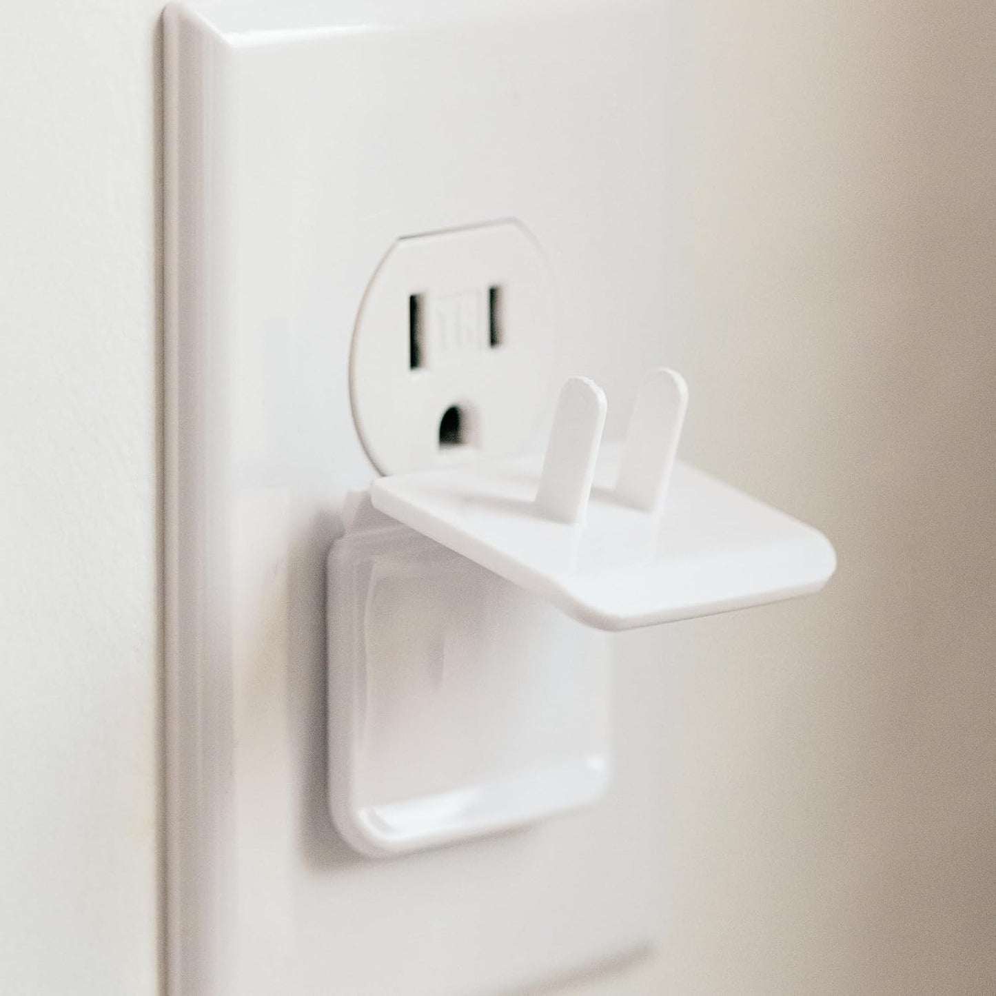 White Double Outlet Covers Baby Proofing (10 Pack, 20 Sockets) | Baby Proof Plug Covers for Electrical Outlets | Safe & Secure Baby Safety Products | Childproof Socket Covers Protect Toddlers & Babies
