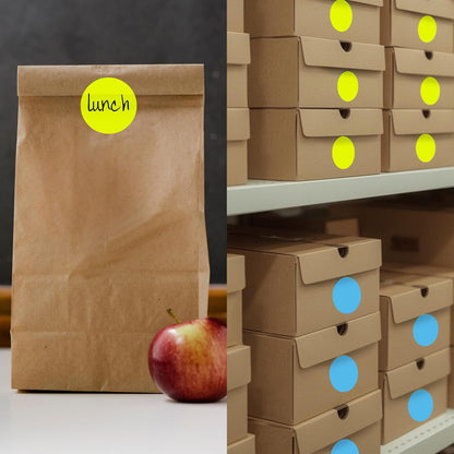 ChromaLabel 2 inch Color-Code Dot Labels | 500/Roll (Yellow)