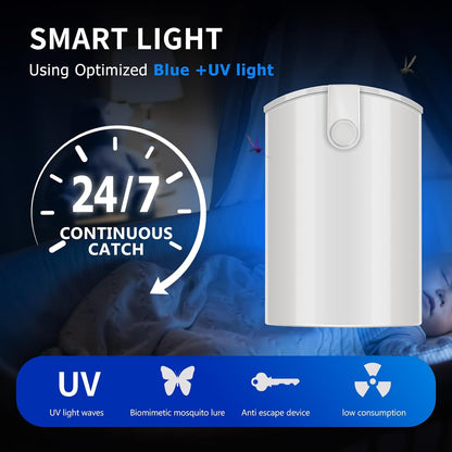 Flying Insect Trap, 2 Devices Fruit Fly Traps for Indoors with 8 Sticky Boards, Gnat Traps for House Indoor Fly Catcher with Blue UV Light, Mosquito Moth Bug Catcher for Home, Kitchen(2026 Upgrade)