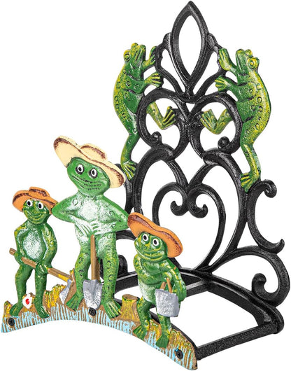 Sungmor Heavy Duty Cast Iron Hose Holder,Garden & Yard Decorative Birds Wall Mounted Hose Butler,Water Pipe Holds,Rack,Hanger,Antique Wall Decorations