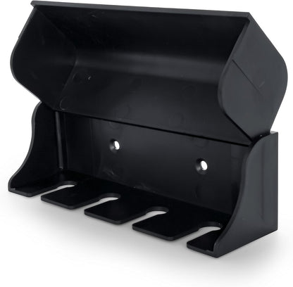Camco Pop-A-Toothbrush, Hygienic Toothbrush Holder, Holds 4 toothbrushes, Black (57207)