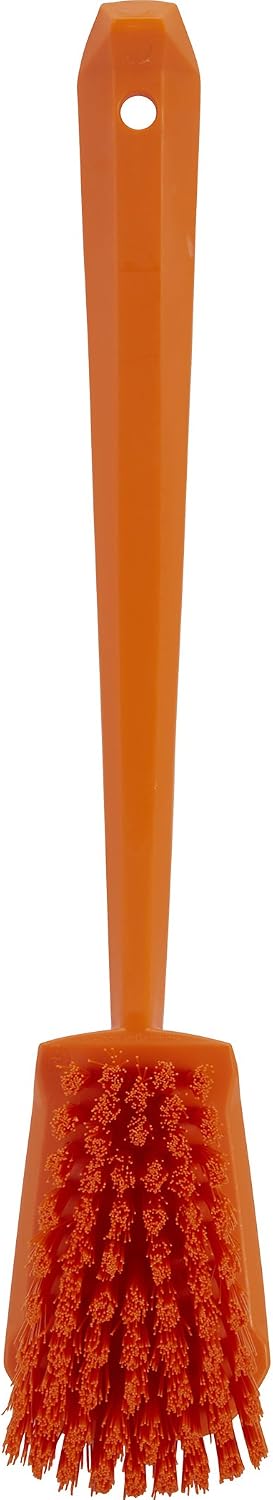 Vikan-41863 Long Handle Brush, 16"L, Stiff - Blue
