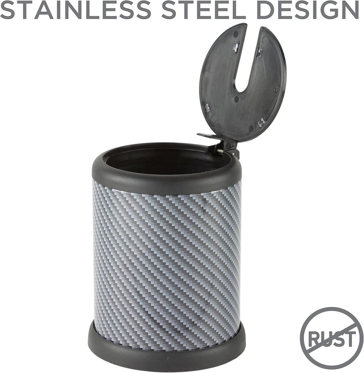 Bath Bliss Toilet Brush and Holder | Self Closing Lid | 360 Degree Brush Head | Bathroom Cleaning | Compact Size | Storage and Organization | Stainless Steel