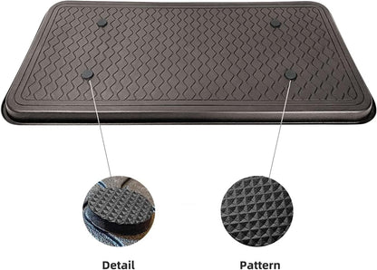 Finorder Multi-Purpose Boot Trays, Set of 2 Black All Weather Heavy Duty Shoe Trays, Pet Feeding Mat, Use for Indoor and Outdoor, 30" x 15" x 1.2"