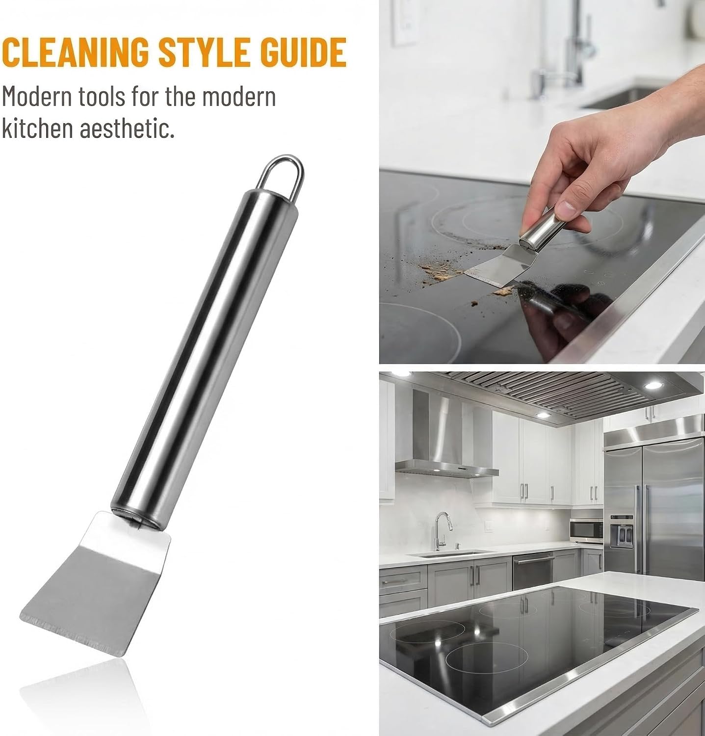 2Pcs Stove Cleaning Brush And Scraper, Brass Wire Rust Cleaner Brushes Cooktop Scraper, Clean Kit For Pots, Pans, Kitchen, Tile, And Household