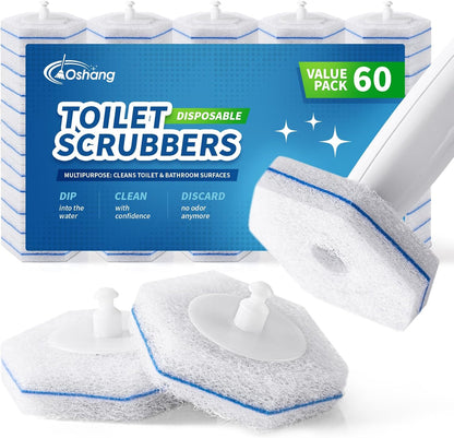 Compatible with Clorox Toilet Wand – Disposable Toilet Brush Head Refills (20 Count), Wand Not Included