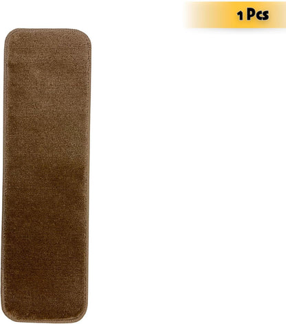 Comfy Collection Stair Tread Treads Indoor Skid Slip Resistant Carpet Stair Tread Treads Machine Washable 8 ½ inch x 30 inch (1 Piece, Beige)