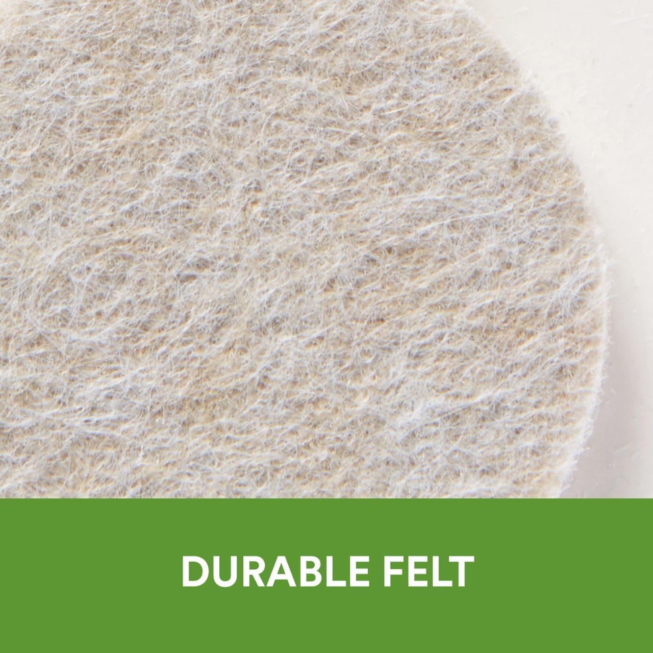 Scotch Felt Pads, Felt Furniture Pads for Protecting Hardwood Floors, Round, 1.5 in. Diameter, Beige, 24 Pads