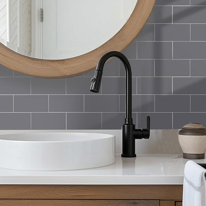10- Sheet Polished White Peel and Stick Backsplash, 12’’Luxury PVC Ceramic Look Self Stick Subway Tiles, Waterproof Peel and Stick Wall Tiles for Kitchen and Bathrrom