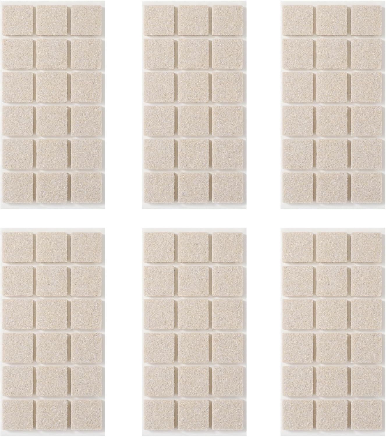 Furnigear Felt Furniture Pads for Hardwood Floors - Self Adhesive Chair Felt Pads, Floor Protector for Furniture Feet, Furniture Sliders Moving Your Furniture Smoothly - Anti Scratch 96 Pcs 3/4" Round
