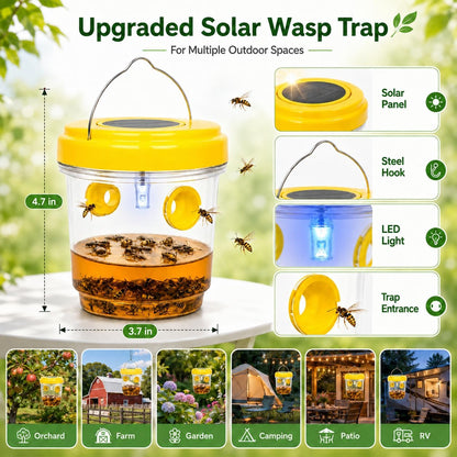 4 Pack 2026 New Upgrade Wasp Trap Outdoor Hanging, Yellow Jacket Traps, Bee Traps Outdoor Hanging, Carpenter Bee Traps for Outside, Hornet Traps
