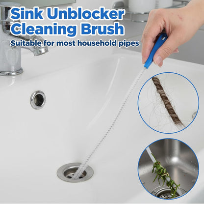 2 Pcs 18.11inch Shower Drain Clog Remover Tool, Ymapinc Shower Drain Cleaner Tool for Hair Remover, Sink Cleaning Brush, Sink Brush, Plumbing Cleaning Tools for Kitchen & Bathroom