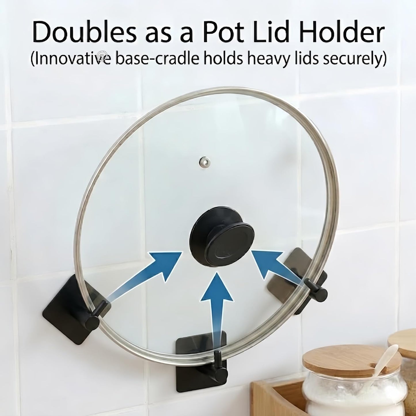 4 Pack Adhesive Hooks for Hanging - 304 Stainless Steel Heavy Duty Wall Hooks, Waterproof & Rustproof Towel Hooks for Bathroom, Self Adhesive Coat Hooks for Kitchen, Closet, Home Organization, Black