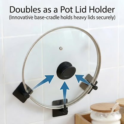 4 Pack Adhesive Hooks for Hanging - 304 Stainless Steel Heavy Duty Wall Hooks, Waterproof & Rustproof Towel Hooks for Bathroom, Self Adhesive Coat Hooks for Kitchen, Closet, Home Organization, Black