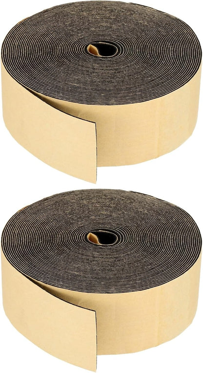 PATIKIL Foam Insulation Tape, 1-1/2" W x 1/8" t x 32.8FT Self Adhesive Weather Stripping Door Seal Strip for Door Window Air Conditioning, Black - Colors B