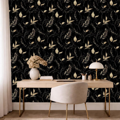 Sage Green and Blue Leaf Peel and Stick Wallpaper Modern Removable Self Adhesive Waterproof Renter Friendly Wall Covering for Bathroom and Accent Walls 17.7in x 88.5in
