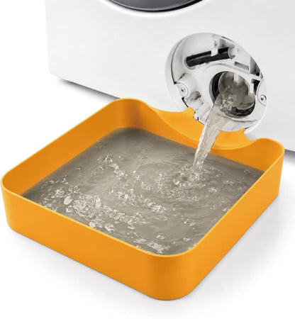 2027 Universal Front-Load Washing Machine Drain Pan - Washing Machine Drainage Tray for Basements, Apartments, Garages, Rentals, Easy Installation (Gray)