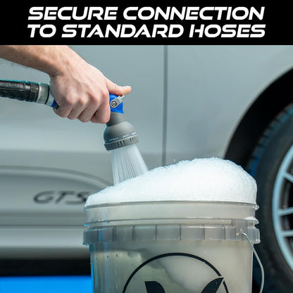 VIKING Hose Nozzle, Garden Hose Nozzle with 8 Spray Patterns, Adjustable and Heavy Duty for Washing Car, Watering Plants, Washing Pets, and Home Use