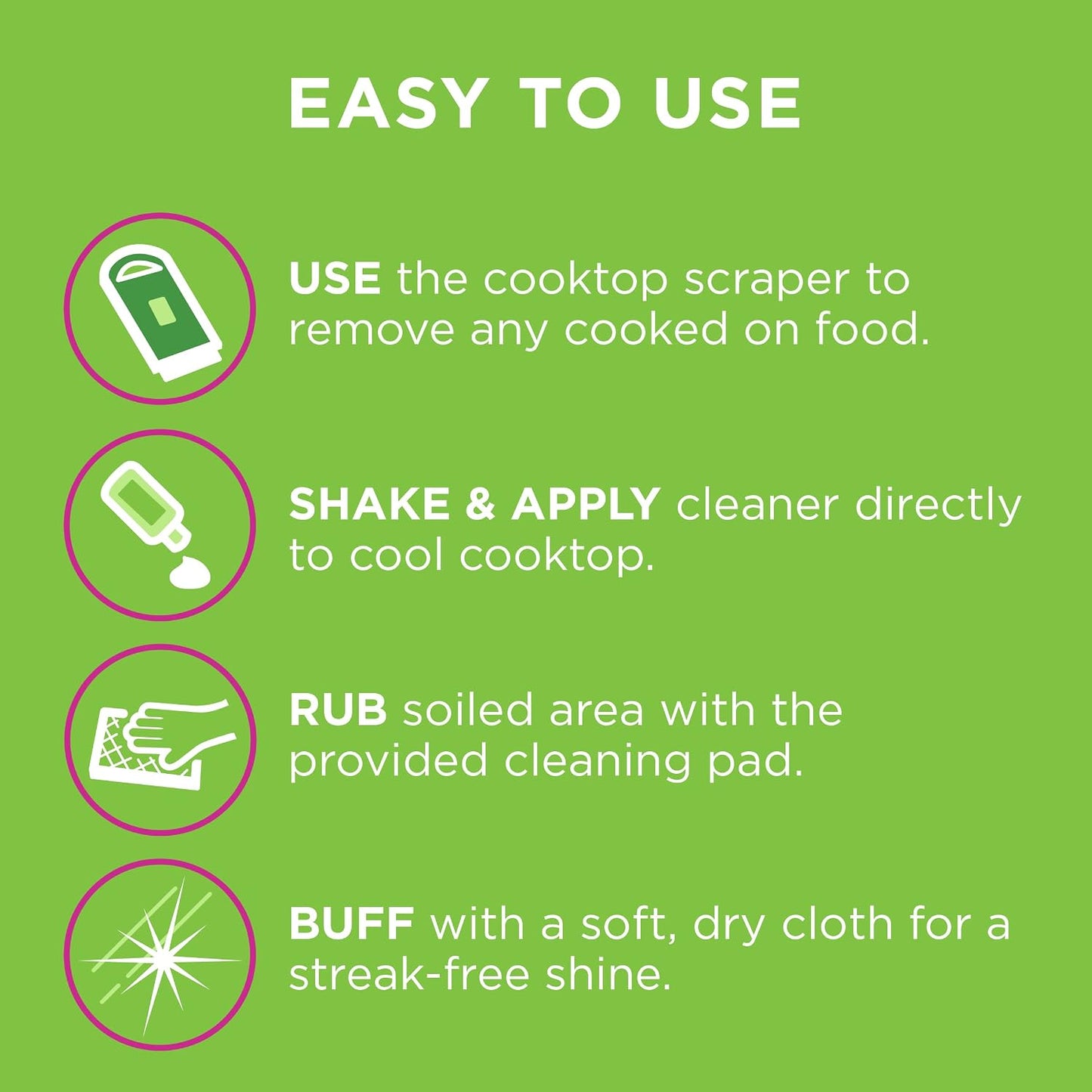Affresh Cooktop Cleaning Kit, Safe for Glass & Ceramic Cooktops, Includes 5 oz cleaner, 5 pads, 1 scraper