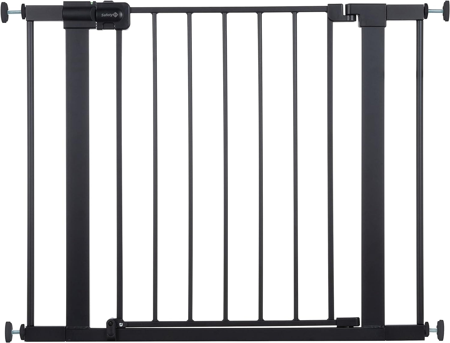 Safety 1st Easy Install Walk Thru Baby Gate for Doorway With Door, Dog Gates, Fits 29"-38", Easy Install 28" Tall, White