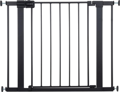 Safety 1st Easy Install Walk Thru Baby Gate for Doorway With Door, Dog Gates, Fits 29"-38", Easy Install 28" Tall, White