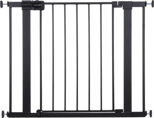 Safety 1st Easy Install Walk Thru Baby Gate for Doorway With Door, Dog Gates, Fits 29"-38", Easy Install 28" Tall, White