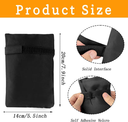 4 Pack Outdoor Faucet Covers for Winter Freeze Protection,5.5 x 7.9 Inch Reusable Waterproof Hose Bib Cover,Thickened Anti-Freeze Faucet Socks for Outdoor Garden,Black