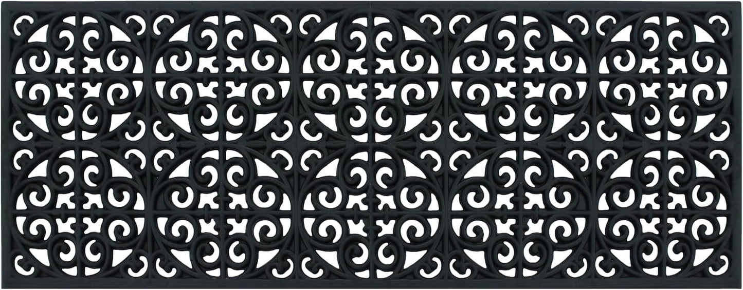 A1HC Outdoor Doormat, Natural Rubber, 18" x48”, Ideal for Outside entryway,Dirt Shoe Scraper,Heavy Duty Door mat for Indoor Outdoor,Rug Mats for Entry,Patio, Welcome Mats