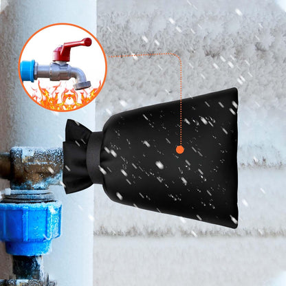 WYTAOHZL 3 Pack Outdoor Faucet Covers 9.8" W X 11.8" H Faucet Socks Winter Spigot Covers Insulated for Freeze Protection