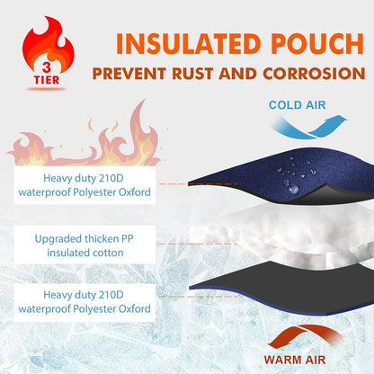 Outdoor Faucet Cover Socks for Winter Freeze Protection, Insulated Hose Spigot Covers for Outside Cold Weather Extra Large XL 2 PcsBLACK