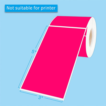 PARLAIM 3 x 5 inch Rectangle Sticker Labels, 250PCS Adhesive Color Coding Stickers for Moving Box Inventory Label, Fluorescent Green