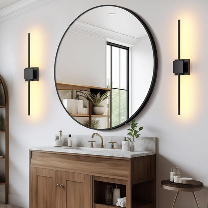 Torchlet Battery Operated Wall Sconces Set of 2 with Remote Control,DIY Independent Rotation Picture Lights,3000K-6000K Dimmable LED Rechargeable Wall Lights for Living Room Bedroom, 28.3'' Gold