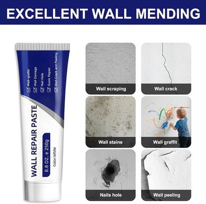 Efficient Drywall Repair Kit with Scraper, 2026 Upgrade Quick Drying Wall Mending Agent for Holes & Cracks, Multi-Functional Drywall Patch Paste Repair Kit for DIY Home Fix