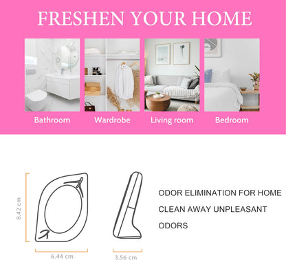 Air Freshener for Home, 4 Pack, Eucalyptus & Mint, Odor Eliminator for Small Area Closets Bathroom Pets Strong Odor, Up to 120 Days