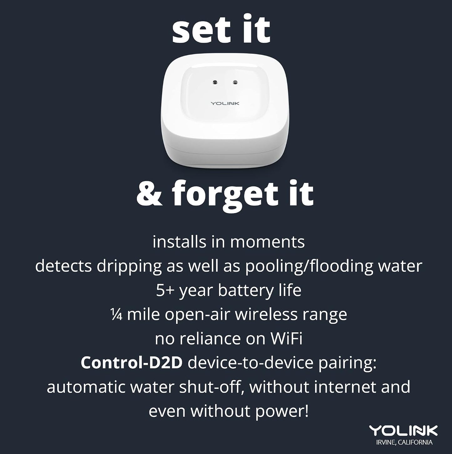 YoLink Smart Home Starter Kit: SpeakerHub & Water Leak Sensor 4 with 105dB Audio Alarm 2-Pack, SMS/Text, Email & Push Notifications, Freeze Warning, LoRa Up to 1/4 Mile Open-Air Range, w/Alexa, IFTTT