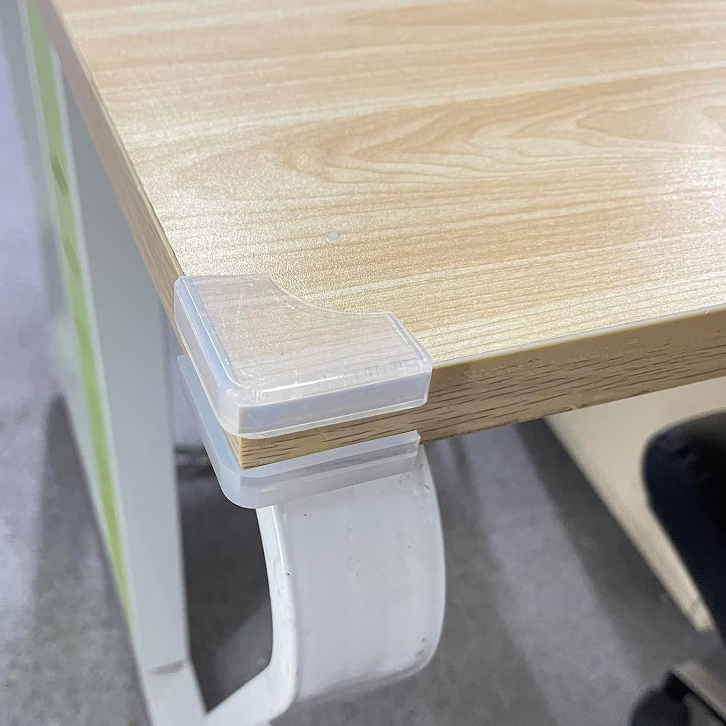 Silicone Clear Corner Protector Baby Proofing Furniture Guard, 4 Count | Food-Graded, Pre-Taped Adhesive, Flexible‌ Table Cabinets Counter Edge Bumper, Kids Child Safety Proof, 5/8" Depth