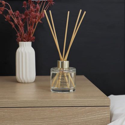 100ml Scent Diffuser with 6 Fiber Sticks, 3.5 oz Reed Diffuser Set Aromatherapy Fragrance Diffusers Air Fresheners for Home Bedroom Bathroom (Coconut)