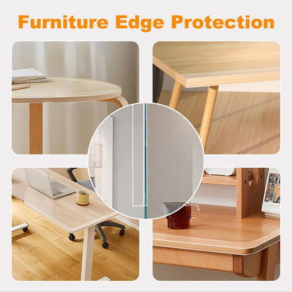 Corner Protectors Baby Proofing,2 in x 6.6ft Clear Edge Protector Strip,Furniture Corner Guards,Cabinets,Tables and Window Sill Sharp Corner Safety Bumpers