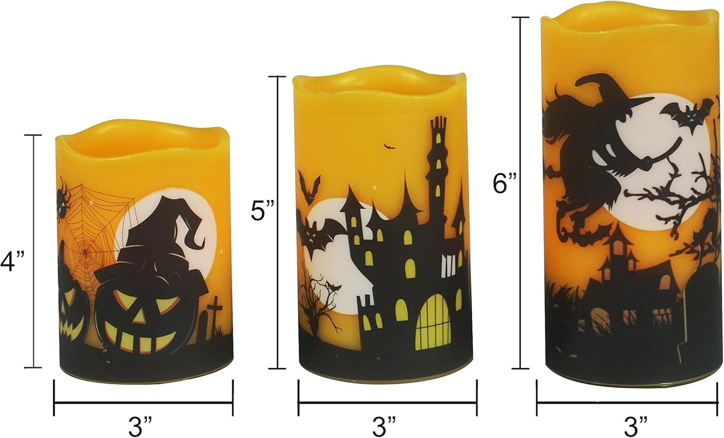 Battery Operated Flameless Candles with Remote Timer Real Wax Realistic Bright Flicker Flickering Electric Electronic LED Pillar Lights Home Wedding Party Decorations Set of 3 Rustic Texture Gray Grey
