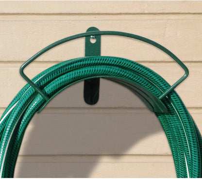 Rocky Mountain Goods Deluxe Metal Hose Hanger - Most Solid Wall Mounted Hose Hanger on The Market - Rust Proof Wrought Iron - Fits 100’ of Hose